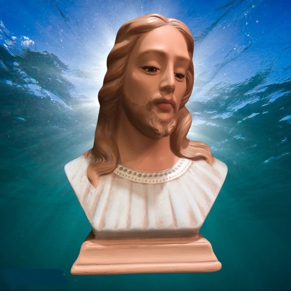 *SALE* Stunning Hand painted Bust of Jesus